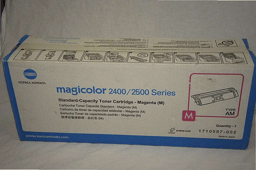 GENUINE KONICA MINOLTA MAGENTA TONER CARTRIDGE MAGIC COLOR 2400 / 2500 SERIES