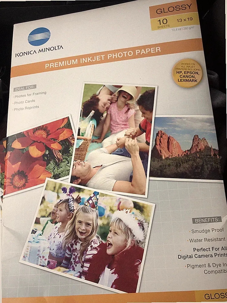 konica Minolta inkjet photo paper