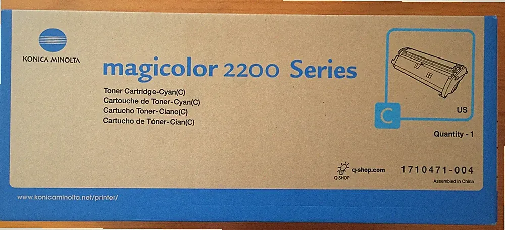 Konica Minolta Magicolor 2200 Microfine Toner Cartridge - Cyan