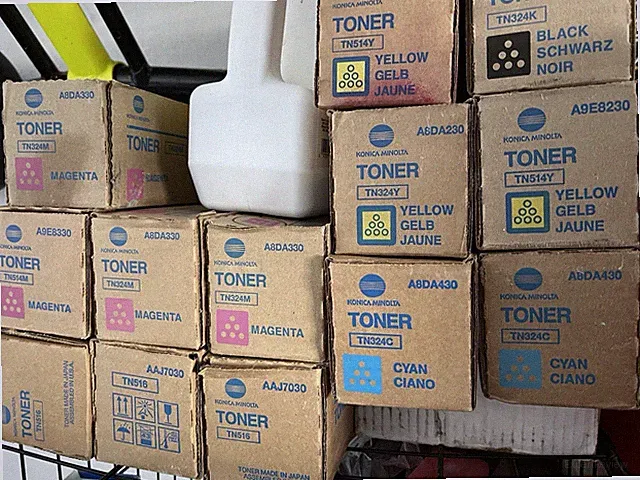 Lot Of Toner cartridges For Konica Minolta Copiers....