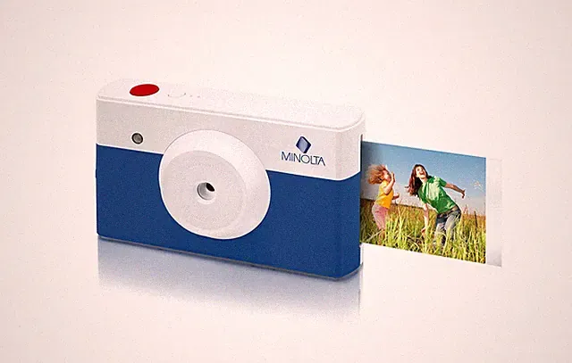 Minolta Instapix 2 in 1 Instant Print Digital Camera & Bluetooth Printer