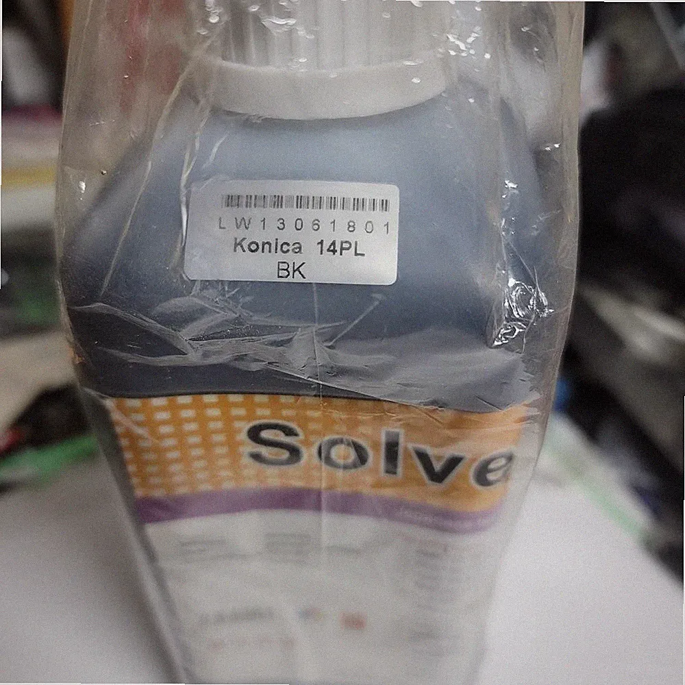 Solvent ink for Konica Minolta Printheads 14pl (KM512/1024) 1 Liter Black Color